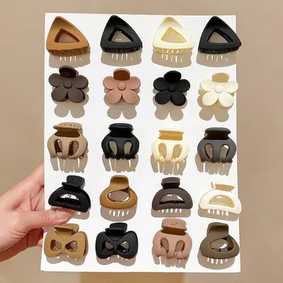 Grenzüberschreitend beliebtes Set aus Mini-Haarspangen in Kaffeebraun Prinzessin-Haarspange Pony-Clip Haarspange für bruchiges Haar Kappen