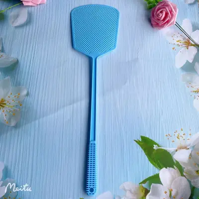 Thick Long-Handle Unbreakable Plastic Fly Swatter Large Size - 9