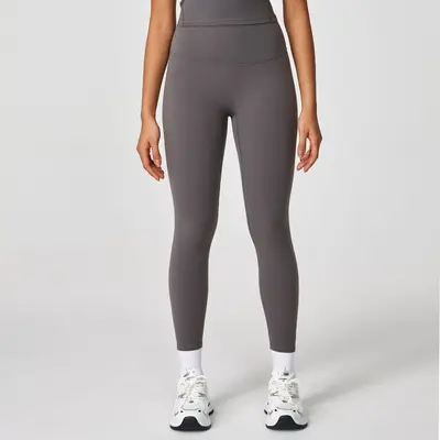 YTRIAN kadın Çıplak Yoga Pantolon Yüksek Bel Karın Kontrol Popo Kaldırma Şekillendirme Açık Spor Rahat Sıkı Uzun Pantolon - 8