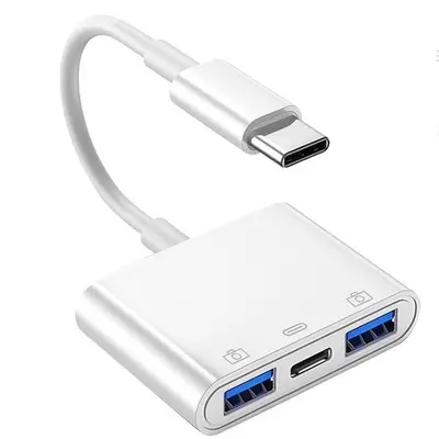 OTG adaptör, 3 ünü 1 arada, Type-C, Apple uyumlu