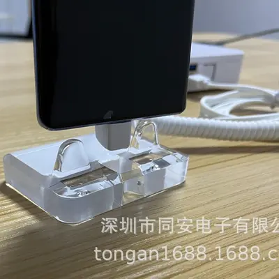 Desktop Phone Display Stand, Anti-Theft Alarm, with Charging Stand