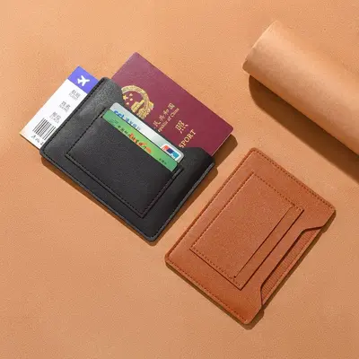 Ultra İnce Pasaport Cüzdanı Taşınabilir Çok Fonksiyonlu Kimlik Paketi Kart Tutucu Yurt Dışı Seyahat Pasaport Çantası Uçak Bileti Tutucu Koruma Kılıfı Kart Çantası