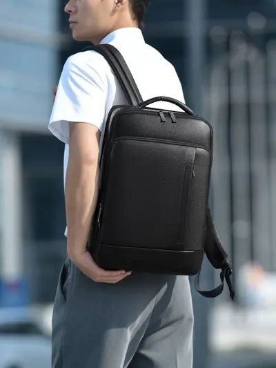 Men's Business Backpack, Portable, Large Capacity, Laptop Backpack - 4