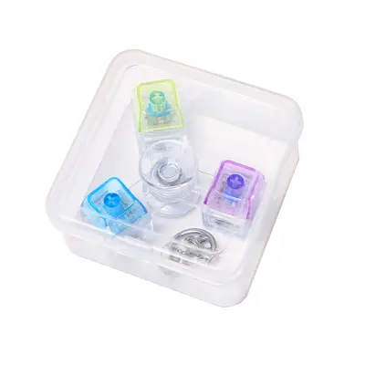 Light-up mechanical fidget keyboard with gyro stress-relief keys - 7