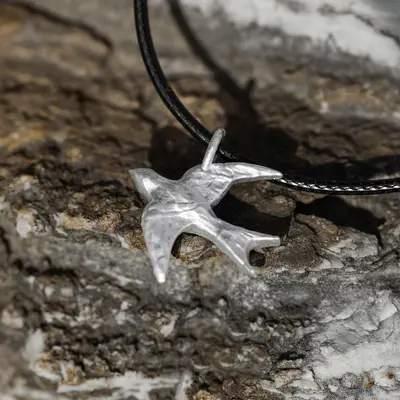 S925 Sterlingsilber Freiheitsvogel Halskette Damen Luxus Nischendesign Premium-Qualität handgefertigter Anhänger Schlüsselbeinkette Schmuckzubehör