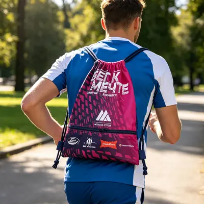 Grenzüberschreitender Kordelzug-Rucksack, leichter Wanderrucksack, digitaldruck Fußballschuhtasche, Basketballrucksack, bedruckter Logo-Geschenkbeutel