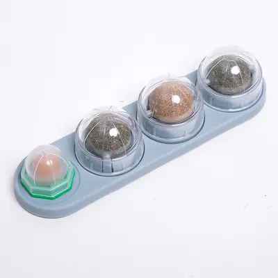 Catnip Ball Cat Toy, Self-Play Wall Toy, Matatabi Treat - 11