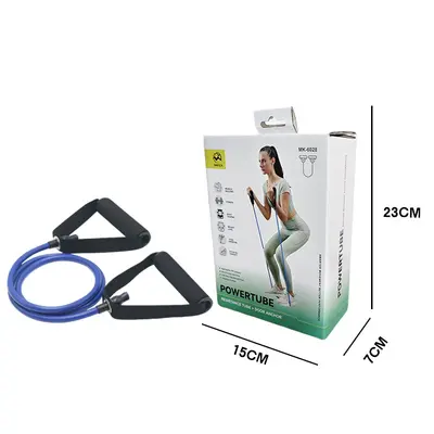 Elastik Çekme Bandı Fitness Bel ve Kol Antrenman Direnç Bandı Renkli Kutulu - 7