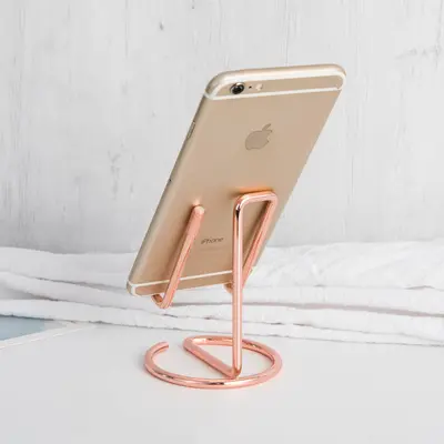 Popüler demir cep telefonu tutucu, tembel masaüstü metal tutucu, çift amaçlı yaratıcı kartvizitlik, fabrika hazır stok toptan satış