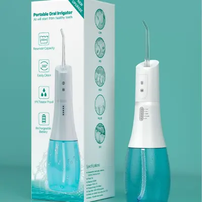 跨境新款便携式家用电动冲牙器洗牙器牙齿清洁器口腔护理护龈