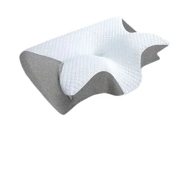 Grenzüberschreitendes Bestseller-Tiefschlaf-Wasserbüffelhorn-Schmetterlingsform-Memory-Foam-Nackenstützungskissen mit langsamer Rückfederung, Nackenwirbelkissen, Kissenkern, atmungsaktiv und abnehmbar