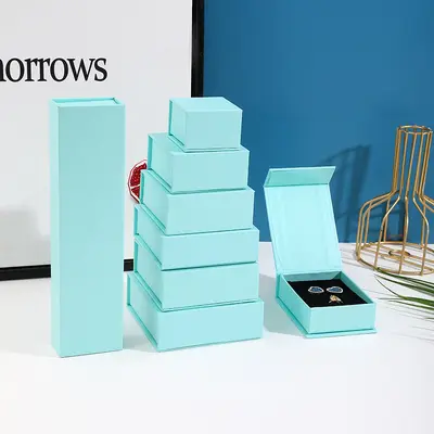 Spot magnetic lid box, premium jewelry box, ring earring, necklace, pendant, bracelet, jewelry packaging box - 7