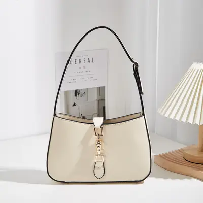 Women's Small Square Underarm Shoulder Bag, Autumn Winter Model - 4