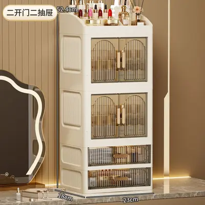 Kosmetik-Aufbewahrungsbox mehrschichtig Schminkkommode Organizer - 12
