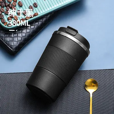 304 Paslanmaz Çelik Vakumlu Termos Kupa, Çift Katmanlı, 380 ml - 12