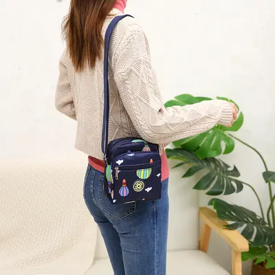 Oxford Cloth Mom Bag Small Square Single-Shoulder Crossbody Lightweight - 4
