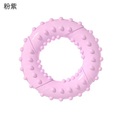 TPR Chew Toy for Dogs, Double Ring Self-Play Dog Toy Set - 8