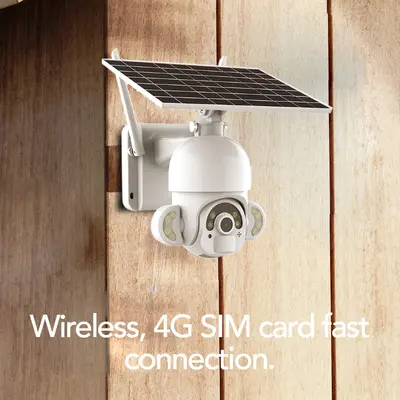 4MP Tuya smart wireless security camera, 4G/WiFi and solar powered - 2