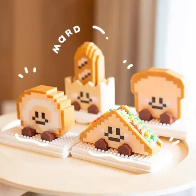 Bread Head Basque Building Blocks, Street Scene Ornament - 3