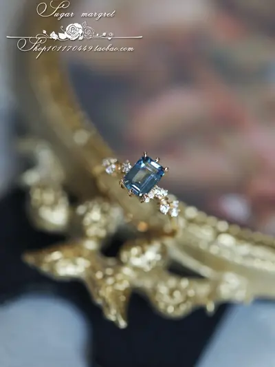 London-Blau Topas Ring, Luxus - 6