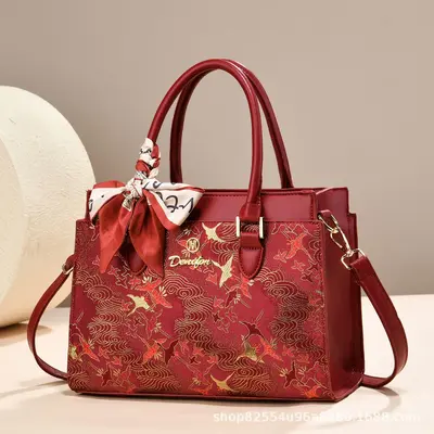 Printed Women's Handbag, Large Capacity Crossbody Bag