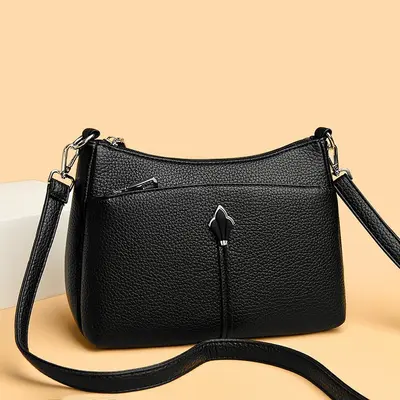 Women's Crossbody Bag, Large Capacity, Simple Retro Design - 2