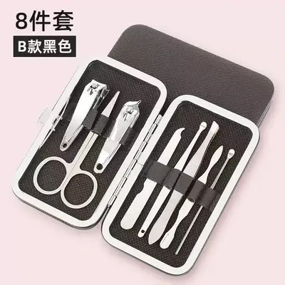 指甲刀套装全套不锈钢指甲钳刀家用指甲剪去死皮美甲修甲套装套盒 - 8