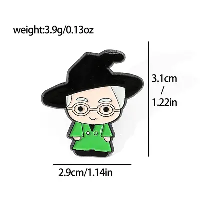Magic Academy Themed Metal Enamel Brooch, Alloy, 182 Designs - 13