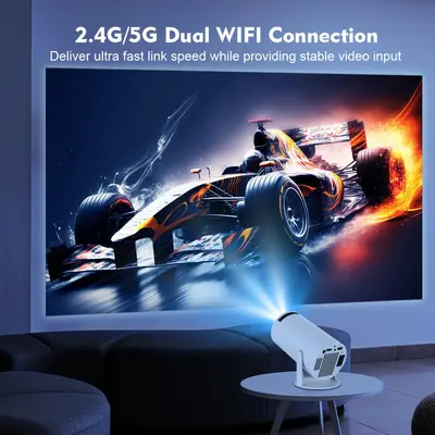 HY300/HY300pro Kamera Projektor Akıllı Android 4K Ev Tipi Kablosuz Taşınabilir Projeksiyon 1372 0P