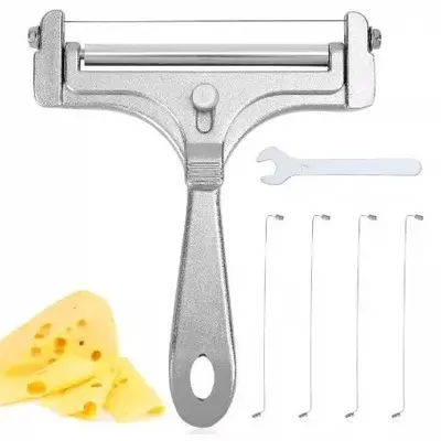 Amazon tereyağı dilimleyici ayarlanabilir peynir kazıyıcı peynir dilimleyici 304 çelik tel planya mutfak gadget'ı - 8