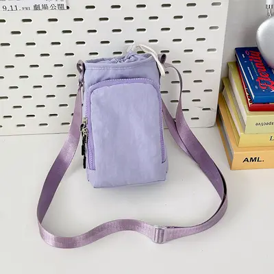Individualisierbare Outdoor-Reiseflasche mit Handytasche, Umhängetasche und Kordelzugtasch - 11