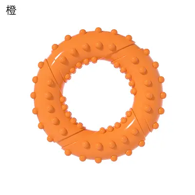 TPR Chew Toy for Dogs, Double Ring Self-Play Dog Toy Set - 10