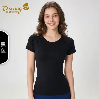 Women's Quick-Dry Short-Sleeve Running T-Shirt, Fitted, Pilates - 10