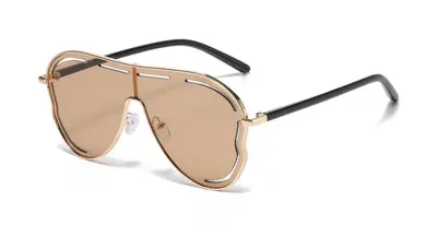 2025 Large Irregular-Shaped One-Piece Lens Sunglasses for Men - 8