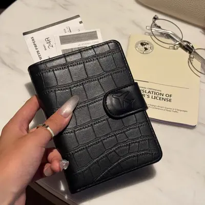 RFID korumalı pasaport ve kart cüzdanı, tüm belgeler için - 7