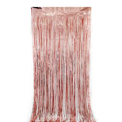 Shiny Rain Silk Curtain for Wedding and Party Decoration, 1x2 m - 9