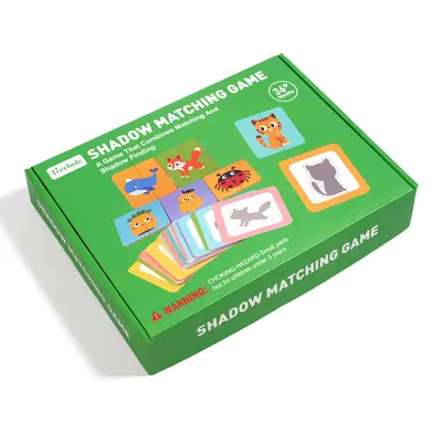 Shadow Matching Animal Puzzle Board Game, Children's Interactive Card Game - 7