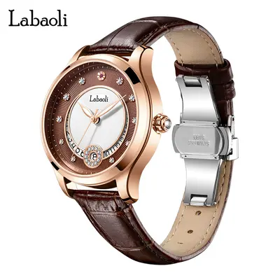 Labaoli mechanical women's watch, waterproof butterfly buckle - 5