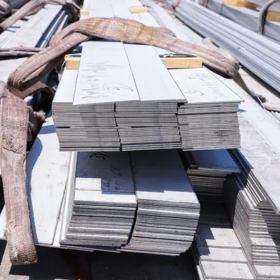 201/304 Stainless Steel Flat Bar, Solid Brushed Metal Strip for Architectural Decoration
