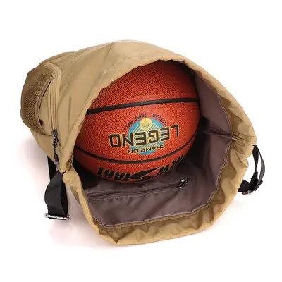 Waterproof Sports Bag with Separate Shoe Compartment and Drawstring Backpack - 5