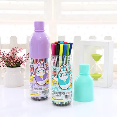 Wholesale cartoon watercolor pencils for kids and students graffiti pencil set creative cute coloring pencils children stationery gifts