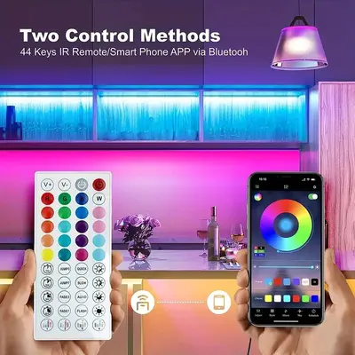 Новый комплект светодиодной ленты 24v3535RGB, фоновая подсветка, светодиодная лента на 44 клавиши, Bluetooth музыка RGB, самоклеящаяся линейная подсветка