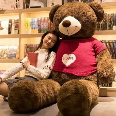Büyük boy oyuncak ayı peluş oyuncak bebek uyku yastığı yatak panda bebek kucaklama ayı kız