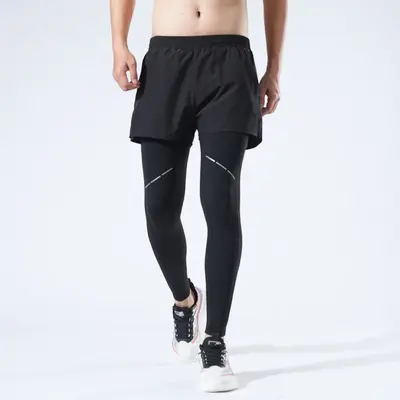 Men's Running Long Pants, Compression, Fleece-Lined, Phone Pocket - 5