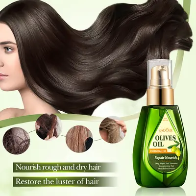 Эфирное масло SADOER Olive Radiant Shine для ухода за волосами, разглаживающий кондиционер для волос, трансграничная оптовая торговля внешней торговли - 3