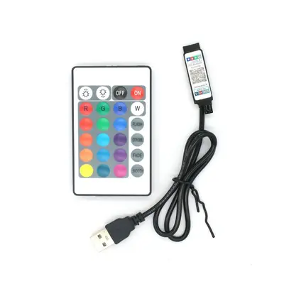 LED akıllı uzaktan kumanda 5 volt RGB kızılötesi bluetooth uygulama kontrol cihazı RGB ışık şeridi kablosuz kızılötesi dimmer