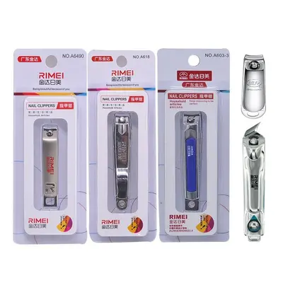 Stainless steel nail clippers, large size, angled