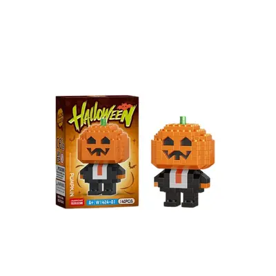 Halloween Pumpkin Ghost Witch Building Blocks, LEGO-Compatible Set - 6