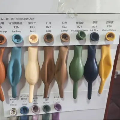 Matte Macaron Color Thick Latex Tail Balloon - 7
