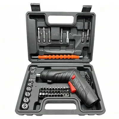 Elektrikli matkap, 48 parçalı set, lityum bataryalı